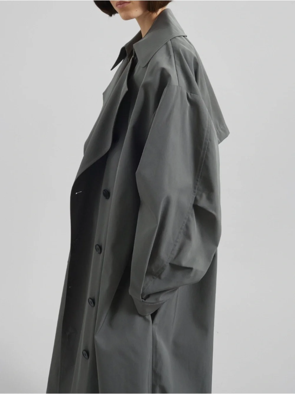NWT The Frankie Shop - The Mavis Oversized Trench Coat - Picture 2 of 2